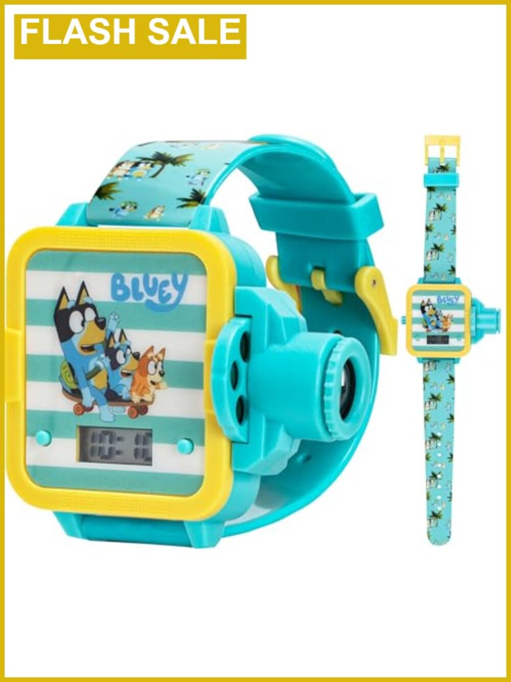 Bluey Kids Digital Projector Watch 6 Image Slides Adjustable Strap LCD Display